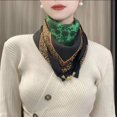 thumbnail image 5 of New Warm Square Scarf Magnetic Button Triangle Scarf Cotton Scarf Women's Spring, Autumn, and Winter Western style Neck Style Ve, 5 of 5
