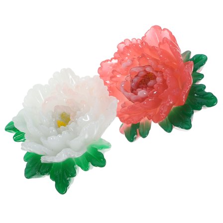 Flower Refrigerator Magnetic Paste 2 Pcs Exquisite Fridge Magnets Simple Accessories Washing Machine Resin