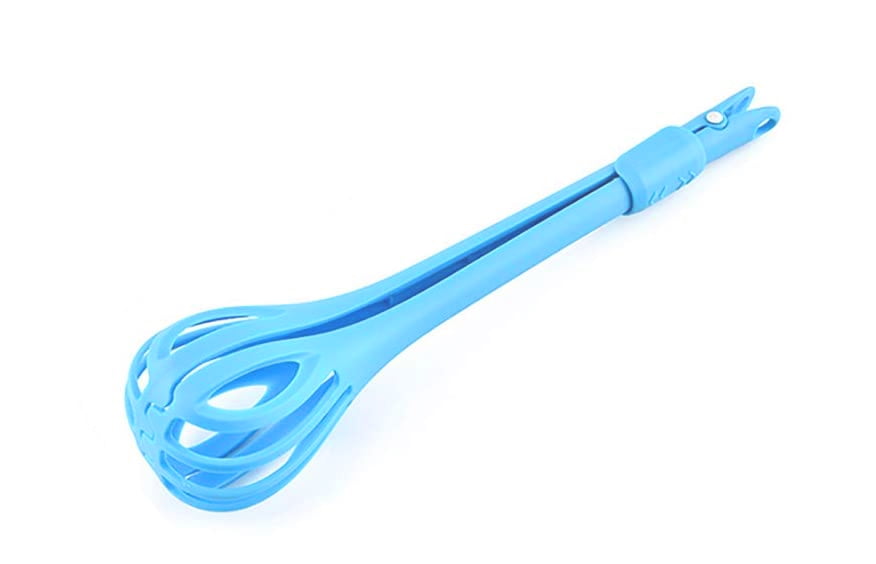 VONTER Nylon Whisk MultiFunctional Balloon Whisk Egg Beater Dual Purpose Food Clip Manual