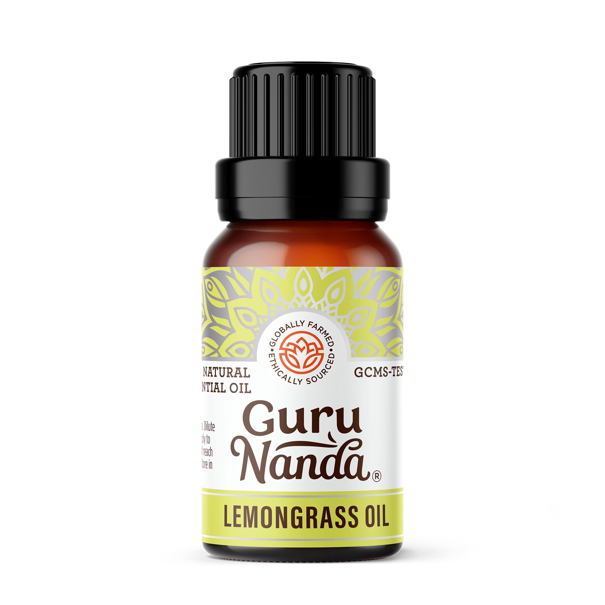 GuruNanda Pure & Natural Lemongrass Essential Oil, Aromatherapy & Diffuser, 15 mL