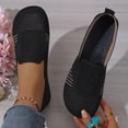 thumbnail image 5 of Bkhluea Women Breathable Knit Slip-On Flats Lightweight Comfortable Footwear For Daily Travel Outdoor Activities, 5 of 7