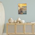 thumbnail image 3 of Stupell Industries Saltwater Beach Sunset Landscape Painting Gray Framed Art Print Wall Art, 24 x 30, 3 of 10