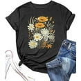 thumbnail image 3 of MOUSYA Boho Flower T Shirt Vintage Floral Graphic Shirt Botanical Tee Wildflowers Shirts Garden Lover Top, 3 of 8