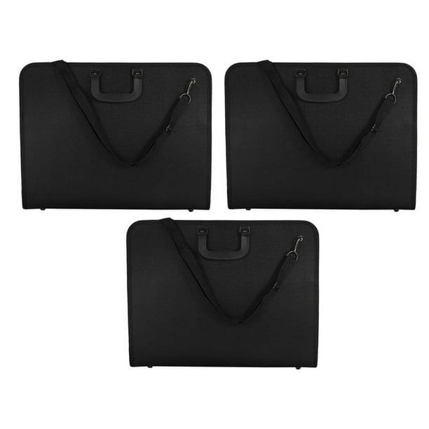 3X A3 Portafolio Carpeta Desplegable Organizador de Archivos Office Document Carry Case