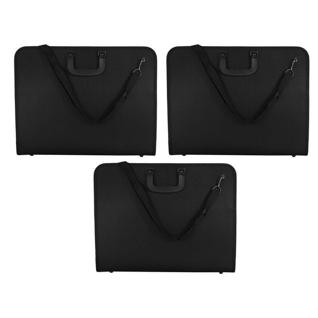 3X A3 Portafolio Carpeta Desplegable Organizador de Archivos Office Document Carry Case