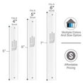 thumbnail image 3 of A&S Mezuzot Aluminum Mezuzah Case with Exclusive Modern Shin Design Easy Peel and Stick Judaica Door Mezuza for 5 Inches Parchment Scroll (White, 6 Inches), 3 of 4