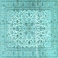 thumbnail image 1 of Ahgly Company Indoor Square Persian Light Blue Traditional Area Rugs, 6' Square, 1 of 4