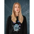 thumbnail image 2 of NASA Nasa Astronaut Kitten W Planets Sweatshirt Women -NASA Designs, Female Small, 2 of 4