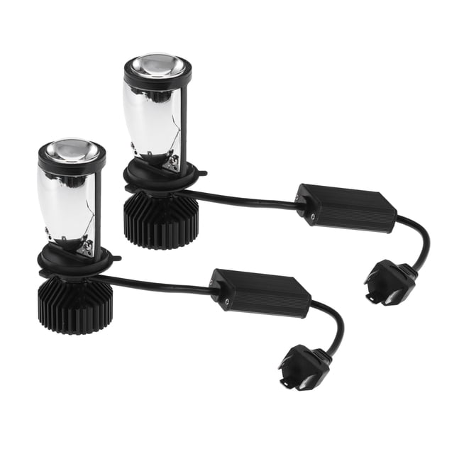 Bombillas LED para Faros H4/Y6D Unique Bargains 8000lm Luces LED Auto 6500K Luz Blanca Alta y Baja Intensidad Alto Rendimiento Plug Play Sin Parpadeo Luces de Conducción 1 par