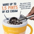 thumbnail image 3 of Nostalgia Ice Cream Maker, 1.5 Pint Electric Ice Cream Machine with Quick Freezing Gel Canister, Tan, 3 of 8