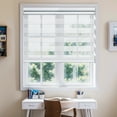thumbnail image 4 of MiLin Cordless Zebra Blinds Light Filtering Zebra Windows Shades Dual Layer Free-Stop Roller Shades Privacy Reduce Noise Zebra Shades for Indoor Windows (Light Filtering White, 34" W X 72" H), 4 of 7