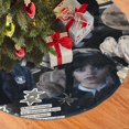 thumbnail image 2 of Falda para árbol de Navidad de Wednesday Addams, suave y divertida, decoración navideña de granja con cuello para árbol de Navidad de 48", 2 of 4