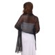 thumbnail image 2 of Chales y envolturas para mujeres Inspire Chic para vestidos de noche, brillante, chispeante y elegante con hebilla 74.8x17.7" (LxA) Negro (Plata), 2 of 6