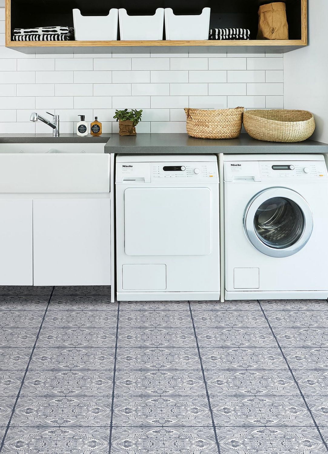 FloorPops Hastings Peel and Stick Floor Tiles Set of 20