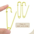 thumbnail image 4 of Uxcell 20pcs Safety Pins 3 Inch (75mm) Baked Paint Steel Large Safety Pin Heavy Duty Sewing Safety Pins Bulk for Clothes Sewing Arts DIY Crafts, Yellow, 4 of 6