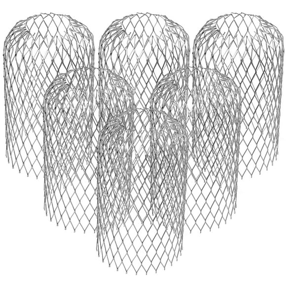 SHISUYAN 6Pcs Gutter Guard Strainer 3 Inch Mesh Leaf Guards Expandable Downspout Protectors for Preventing Blockage Leaves Debris