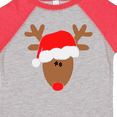 thumbnail image 4 of Inktastic Christmas Cute Reindeer in Santa Hat Boys or Girls Toddler T-Shirt, 4 of 5