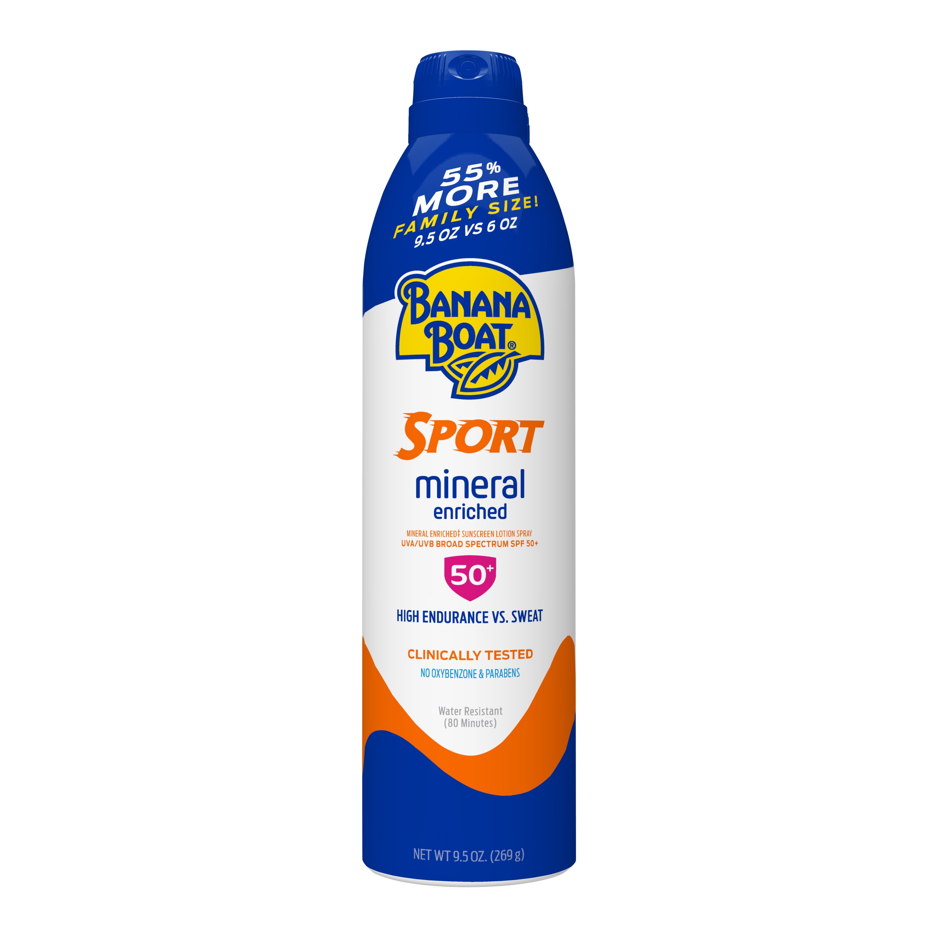Banana Boat Sport Mineral Enriched Sunscreen Spray SPF 50+, 9.5 oz