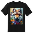 thumbnail image 2 of Plus Size Shirt for Women Black Tops for Women Short Sleeves Shirt for Women Wolf 6 T Shirt Crewneck Shirt for Women XL, 2 of 5