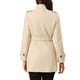 thumbnail image 3 of Abrigo de invierno de longitud media con doble botonadura y cuello alto para mujer Inspire Chic XL Beige, 3 of 7
