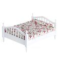 thumbnail image 1 of 1pc Mini House Accessory Mini Single Bed Miniature Decor Furniture Model, 1 of 7