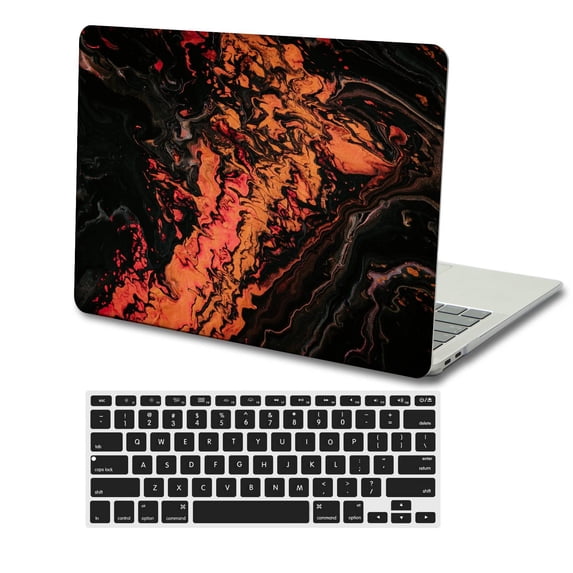 KSK KAISHEK Compatible MacBook Pro 13 inchs Case 2012 - 2015 Release Model A1502 & A1425, Plastic Hard Shell Case + Black Keyboard Cover, Red series 0568