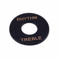 thumbnail image 4 of Interruptores de palanca Yuyangstore 5 piezas de guitarra Placa de anillo de agudos de ritmo negro, 4 of 8