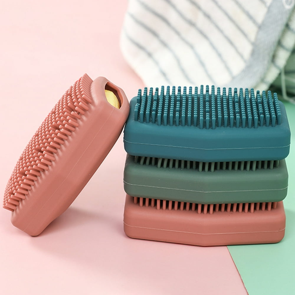 Bueautybox Silicone Scrubber for Shower, Bath Body Brush with Soft