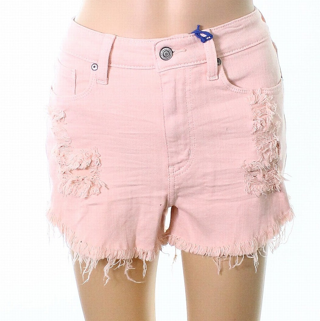 high rise stretch shorts