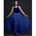 thumbnail image 2 of Phagun Jupe Longue Décontractée Bleue pour Femmes, Maxi d'Été, Vêtements Indiens-22, 2 of 6
