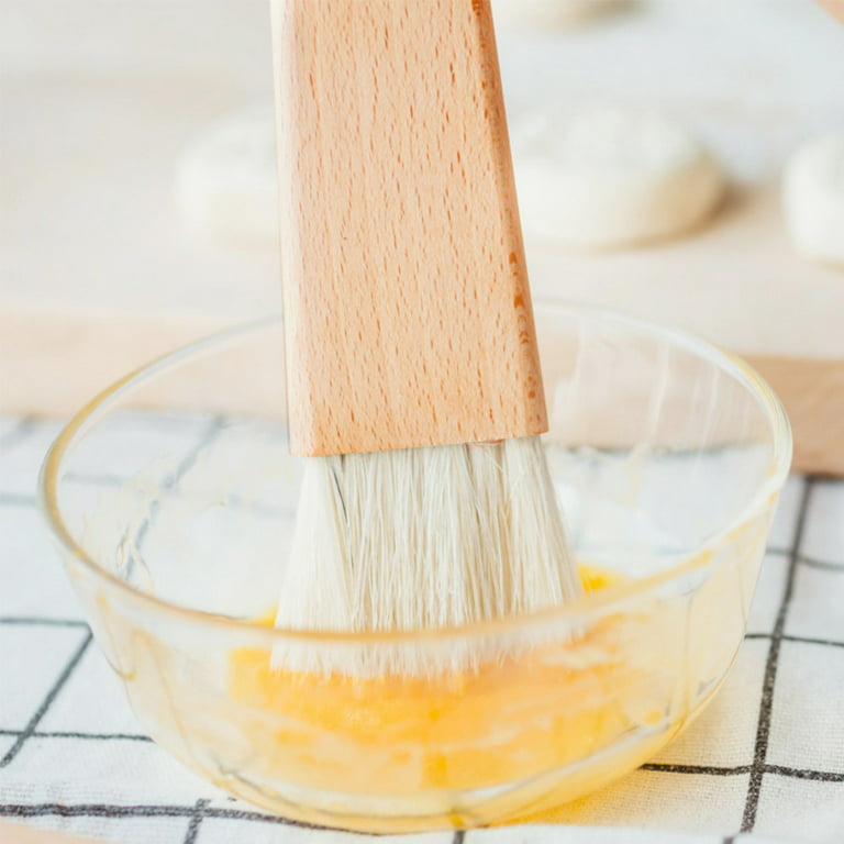 4 Pack Pastry Brush-Basting Brush Pastry Brushes for Baking, Silicone  Basting Brush, Basting Oil Brush with Boar Bristles and Beech Hardwood  Handles