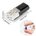 thumbnail image 4 of 50 pcs Double-Wire Plug-in Connector, Cable Clamp with Locking Buckle, AWG 18-22, 4 of 8