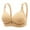 Beige, variant on Women's Comfortable Large Size No Underwire Bra for Medium and Mature Age Thin Comfortable Support, Beige, Size 38