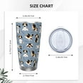 thumbnail image 3 of Beagle Tumbler 20oz Cute Dog Stainless Steel Insulated Tumblers with Lid and Straw Animal Travel Coffee Mug Wine Tea Cups Water Bottle Dogs Gifts for Women Dog Lover, 3 of 6