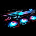 thumbnail image 3 of Support de Carte Graphique RGB25 Coloré Horizontal 4 Broches avec Porte-Cartes à Lumière LED, 3 of 7