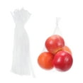 thumbnail image 1 of Paquete de 100 bolsas de malla reutilizables para productos, 30cm/12 pulgadas, bolsas de almacenamiento lavables reutilizables para frutas frescas, verduras y mariscos, blancas, 1 of 5