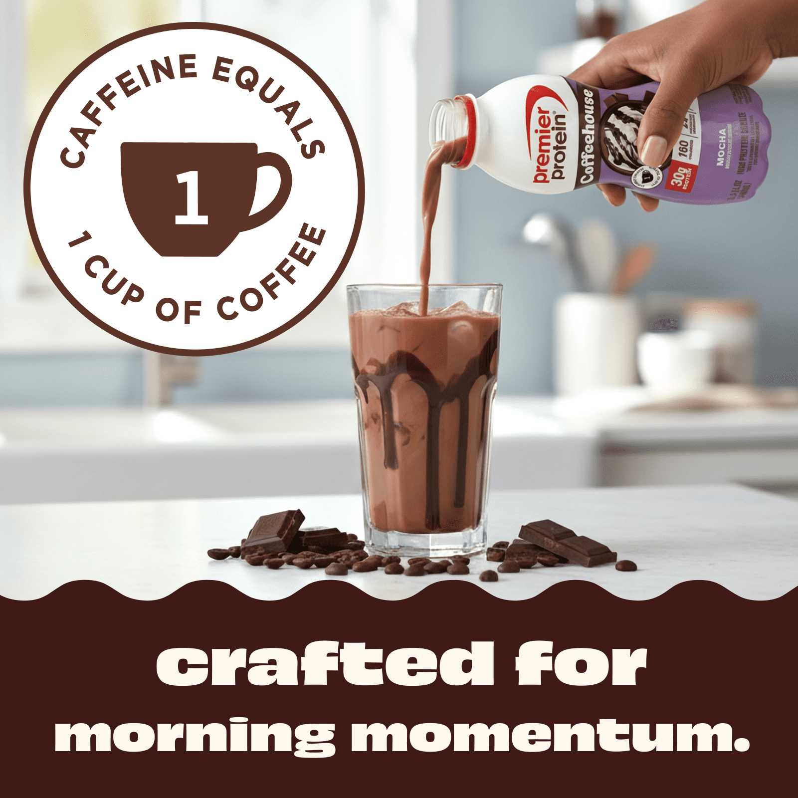 Premier Protein, Coffeehouse Mocha 12pk Bottles