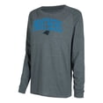 thumbnail image 2 of Women's Concepts Sport Black/Charcoal Carolina Panthers Raglan Long Sleeve Top & Shorts Lounge Set, 2 of 3