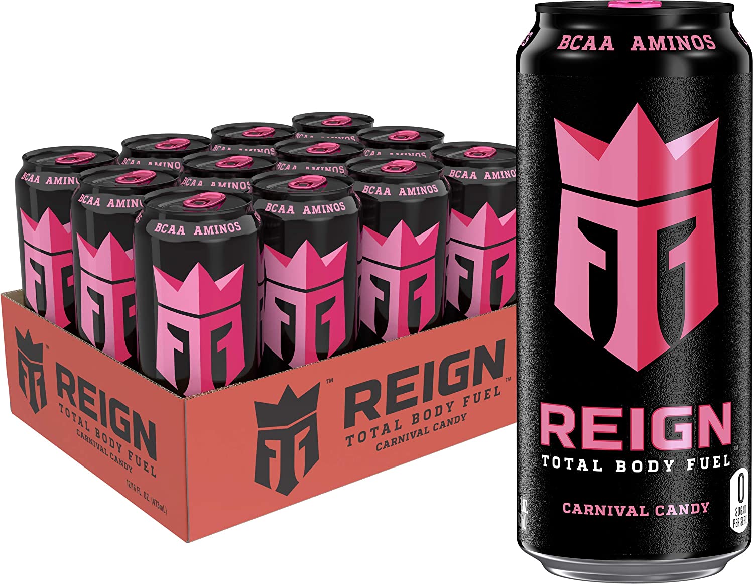 Reign Total Body Fuel, Carnival Candy, Fitness & Performance Drink, 16