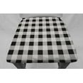 thumbnail image 2 of Buffalo Check Plaid Dining Room Chair Back Covers or Seat Covers by Penny's Needful Things (Both Chair Back & Seat Cover) (17 W x 17 H CHAIR BACK) (White), 2 of 4