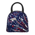 thumbnail image 1 of Balery Red White Blue Fireworks 1 Bolsa de Almuerzo para Mujeres, Caja de Almuerzo, Bolsa de Almuerzo Pequeña Impermeable, Tote de Almuerzo Reutilizable con Gran Capacidad, 1 of 6