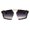 Tortoise Smoke, variant on Futuristic Squared Geometric Racer Retro Fashion Sunglasses Tortoise Smoke