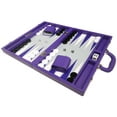 thumbnail image 5 of Silverman & Co. 16-inch Premium Backgammon Set - Medium - Purple, 5 of 12
