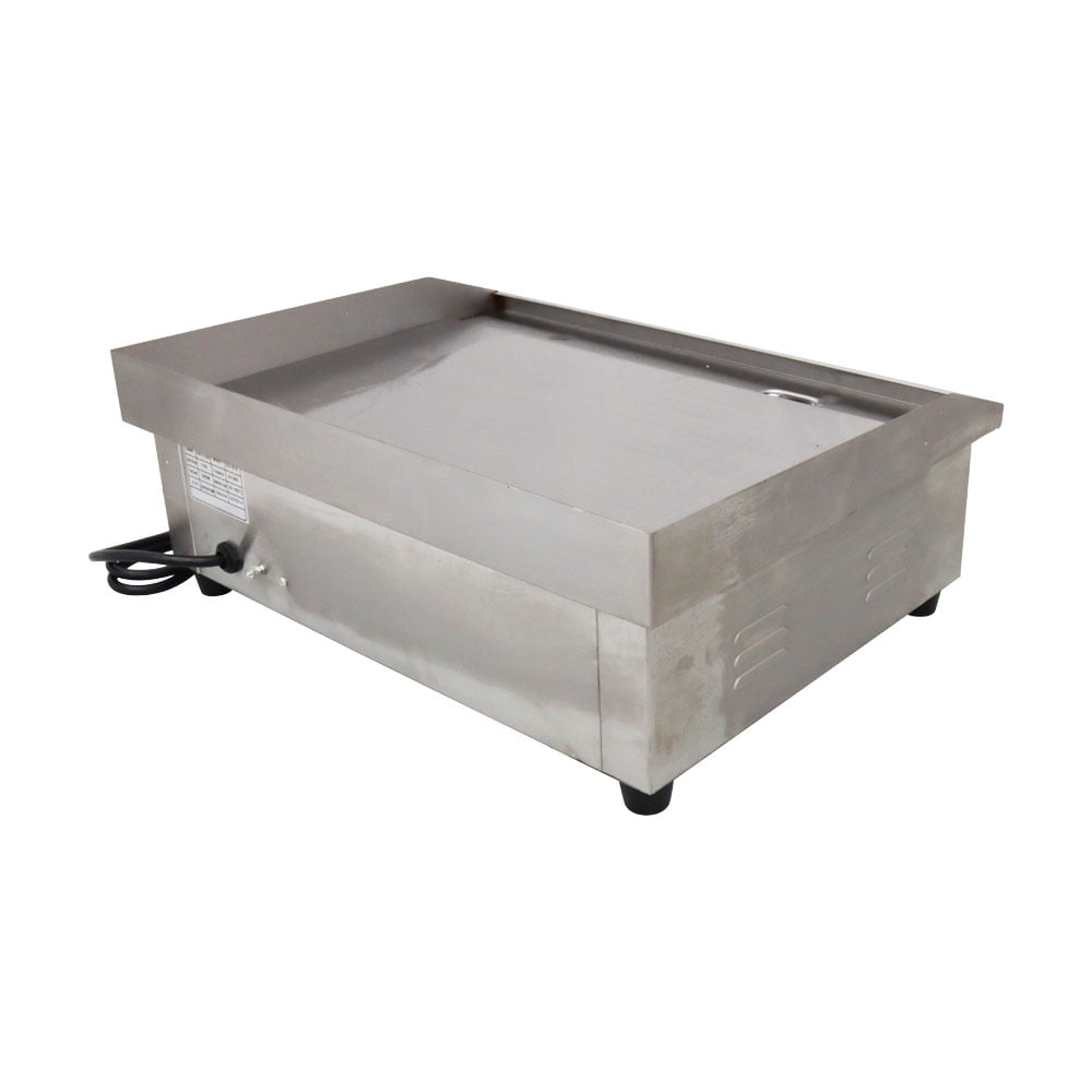 INTBUYING Commercial Electric Flat Cooking Griddle Teppanyaki Maker 3000W