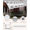 thumbnail image 5 of Sun Shade Sail 12x16Ft Luxury Boho Black Flowers Gradient Pattern Uv Block Sunshade Canopy Outdoor Shade Cover Rectangle Shade Cloth For Patio Garden Yard Deck Pergola, 5 of 6