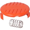 thumbnail image 5 of Reemplazo de hilo para desbrozadora, sistema de alimentación automática de carrete de repuesto con fuerza centrífuga, 4 tapas de carrete + 4 resortes para patios, césped, jardines, cultivos y, 5 of 5
