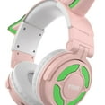 thumbnail image 4 of Auriculares para juegos/auriculares sobre la oreja/cancelación de ruido/auriculares para juegos con luz LED RGB plegable estéreo V5.3 para PC consola , Rosado Sunnimix Auriculares para juegos, 4 of 8