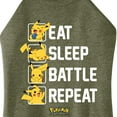 thumbnail image 3 of Pokémon - Eat, Sleep, Battle, Repeat - Juniors High Neck Tank Top, 3 of 5