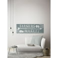 thumbnail image 3 of Marmont Hill Farmer's Market Open White Wood Wall Art, 15" x 45", 3 of 7