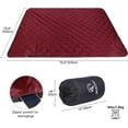 thumbnail image 2 of REDCAMP Large Warm Blanket with Sherpa Lining, Cold Weather Outdoor Blanket Windproof for Camping Stadium, Machine Washable 79"x 79" Red, 2 of 10